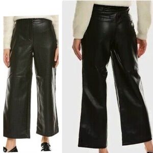 Bagatelle Black Faux Leather Wide leg pants